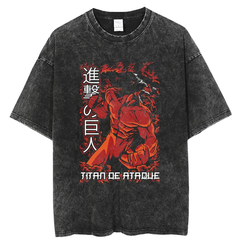 Attack on Titan Eren Titan Ruler Vintage T-Shirt