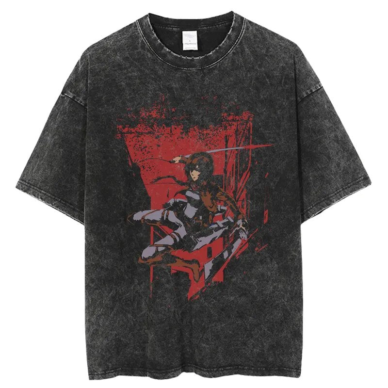 Attack on Titan Sasha Sniper Scout Vintage T-Shirt