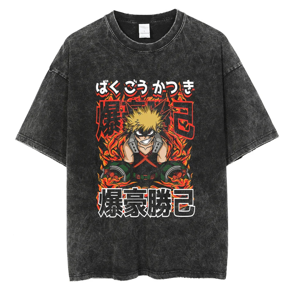 My Hero Academia Kacchan's Rage Oversized Vintage T-Shirt