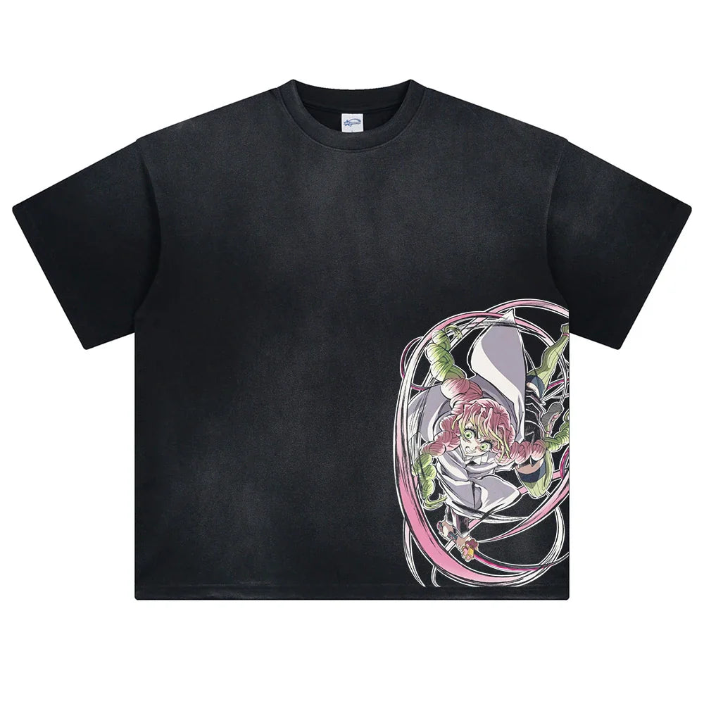 Demon Slayer Mitsuri's Love Oversized Vintage T-Shirt