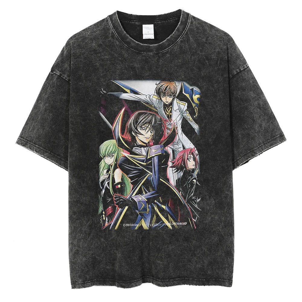 Code Geass Lelouch Tyrant of Justice Oversized Vintage T-Shirt