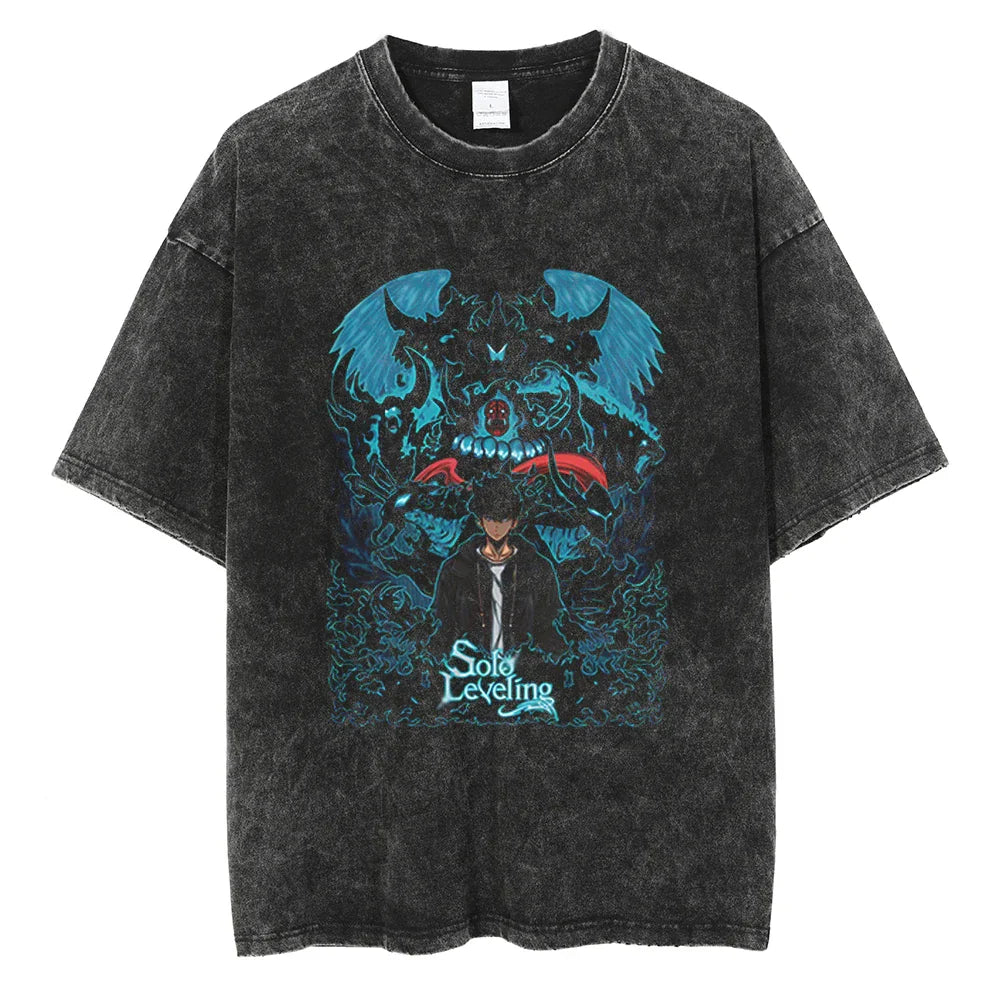Solo Leveling Hunter's Might Vintage T-Shirt