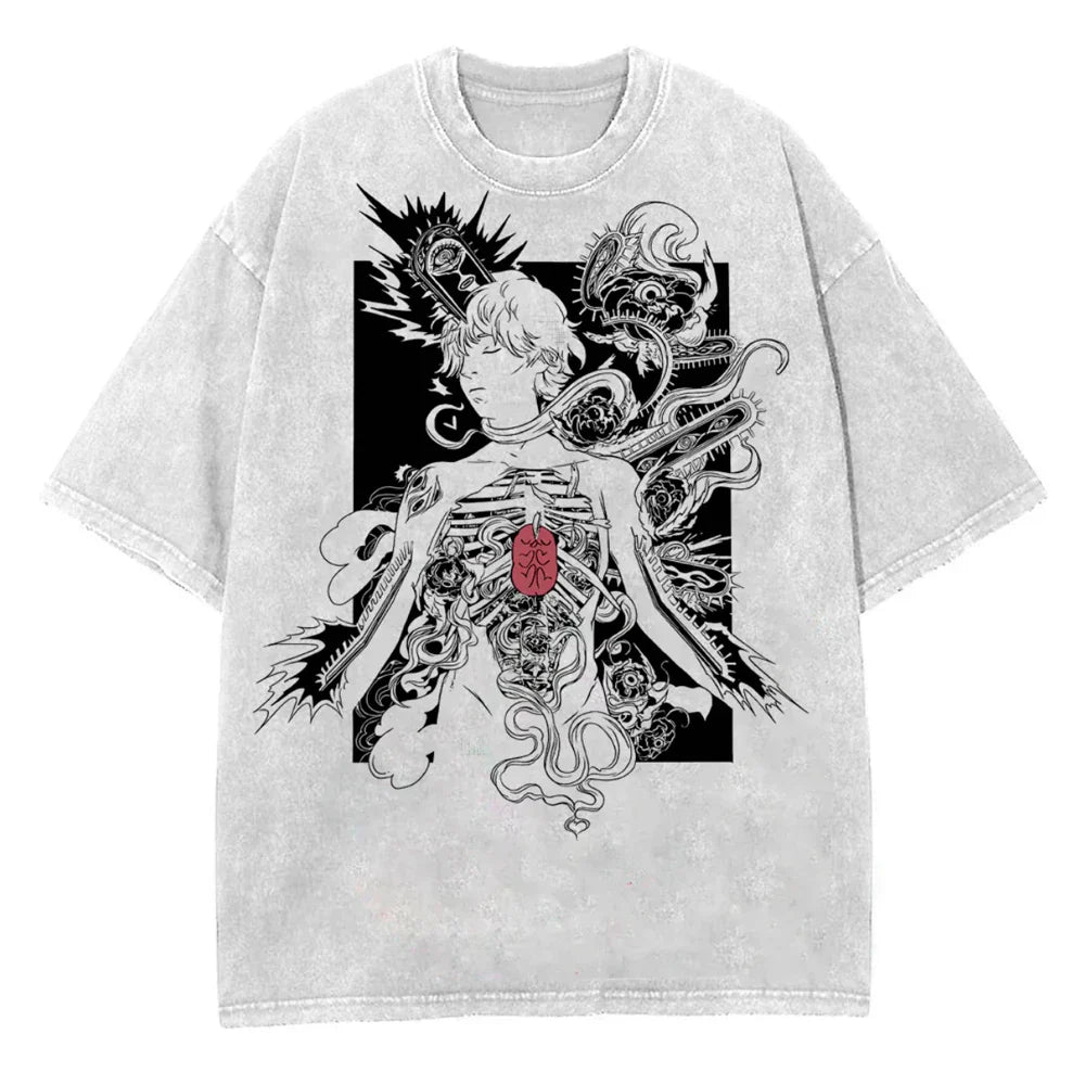 Chainsaw Man Denji's Devil Oversized Vintage T-Shirt