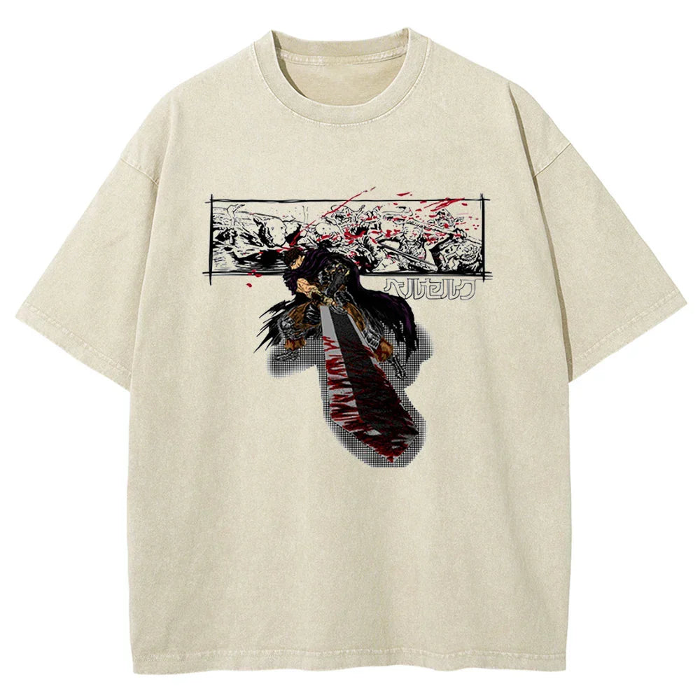 Berserk Guts' Blade Oversized Vintage T-Shirt