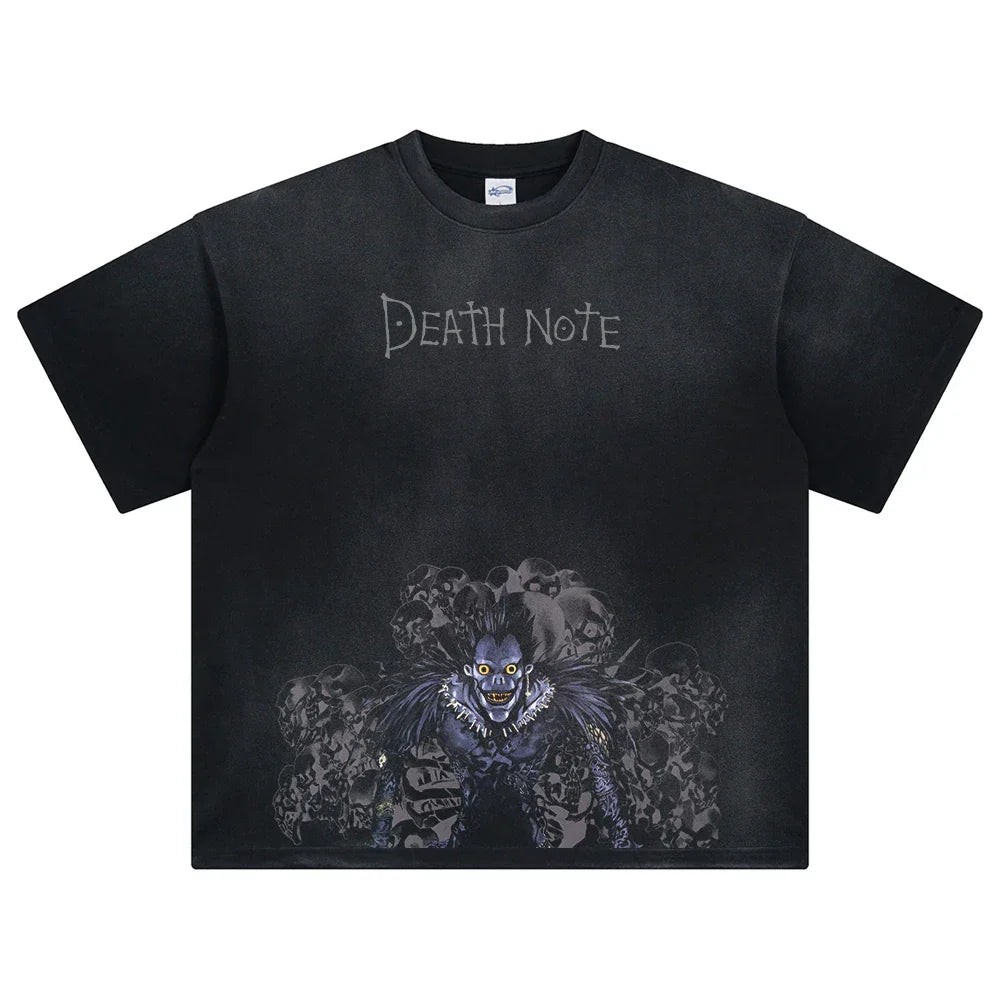 Death Note Ryuk's Skulls Oversized Vintage Shirt