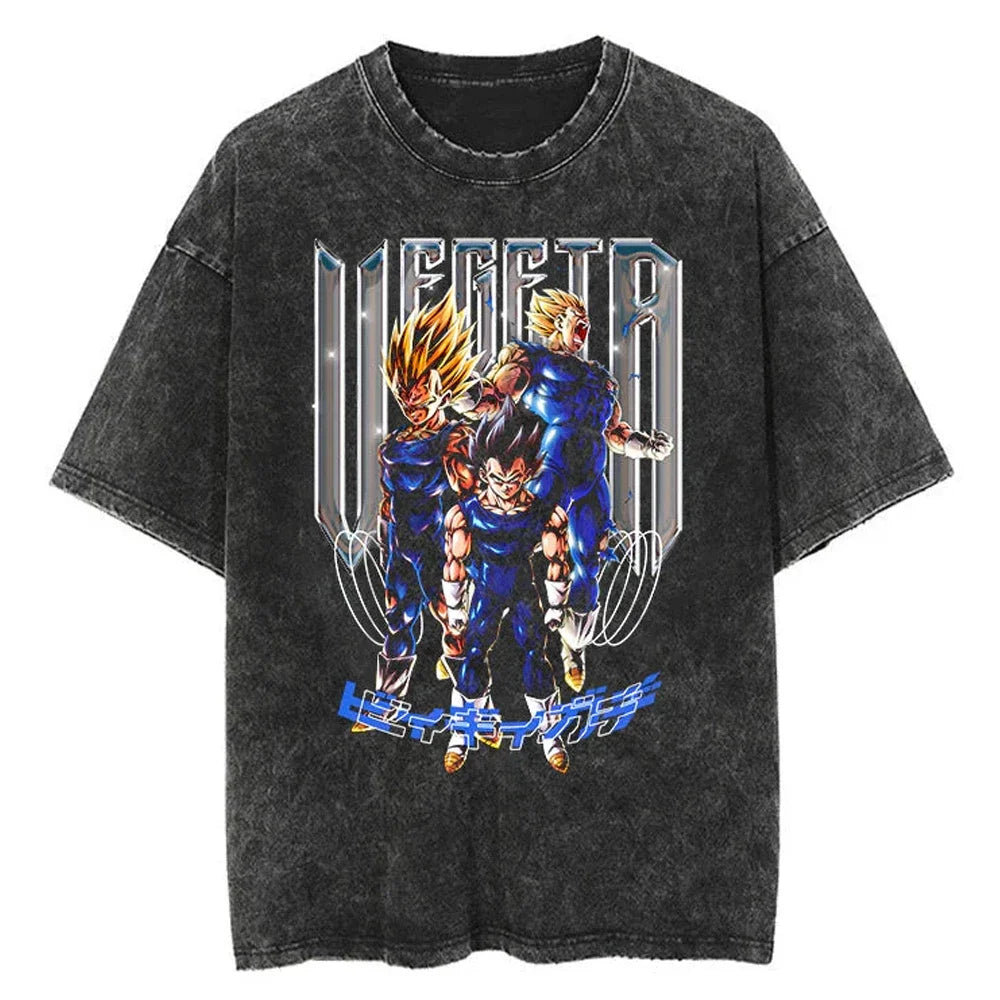 Dragon Ball Vegeta Saiyan Elite Oversized Vintage T-Shirt