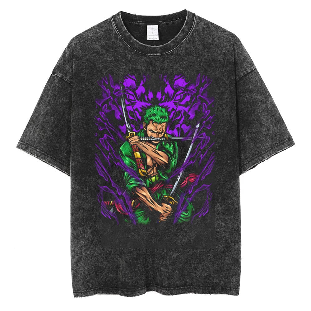One Piece Zoro Blades Vintage T-Shirt