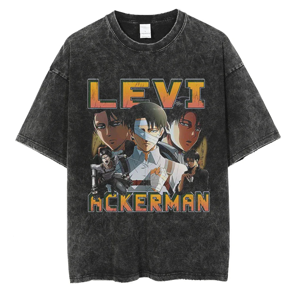 Attack on Titan Levi Ackerman Humanity's Strongest Soldier Vintage T-Shirt