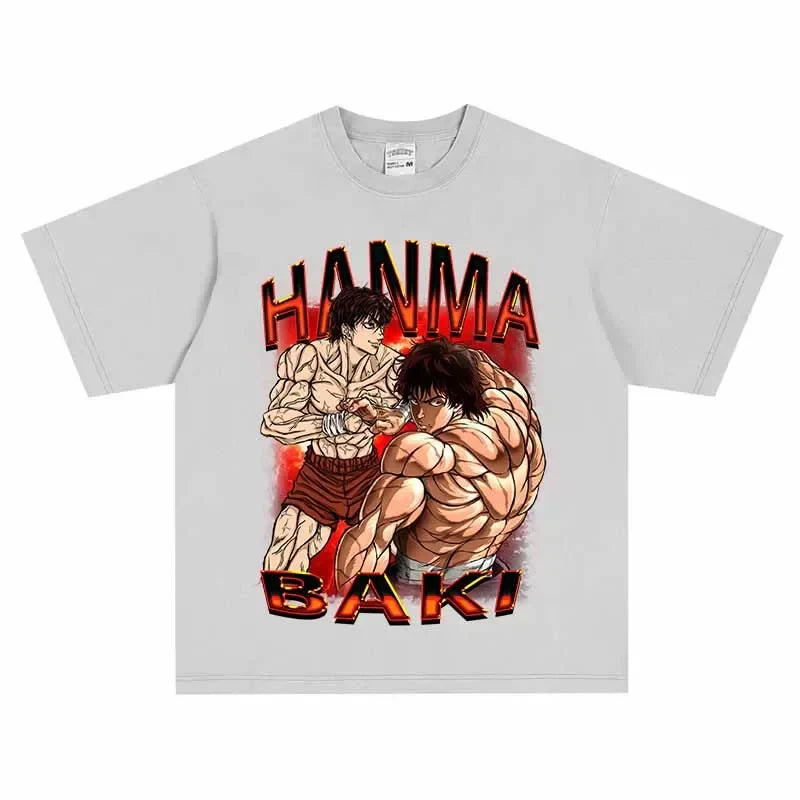 Baki Martial Grit Oversized Vintage T-Shirt