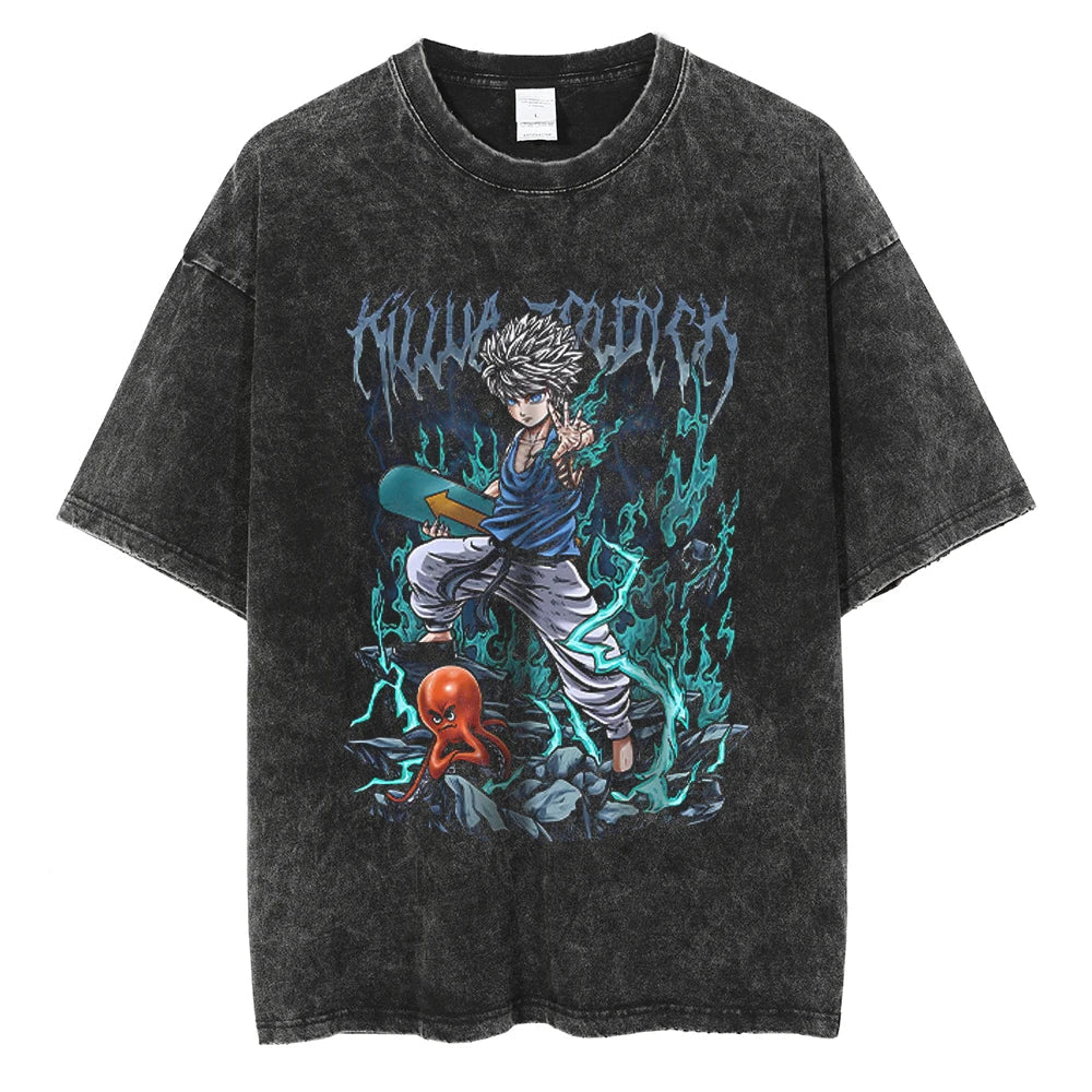 Hunter x Hunter Killua Zoldyck Heir Oversized Vintage T-Shirt