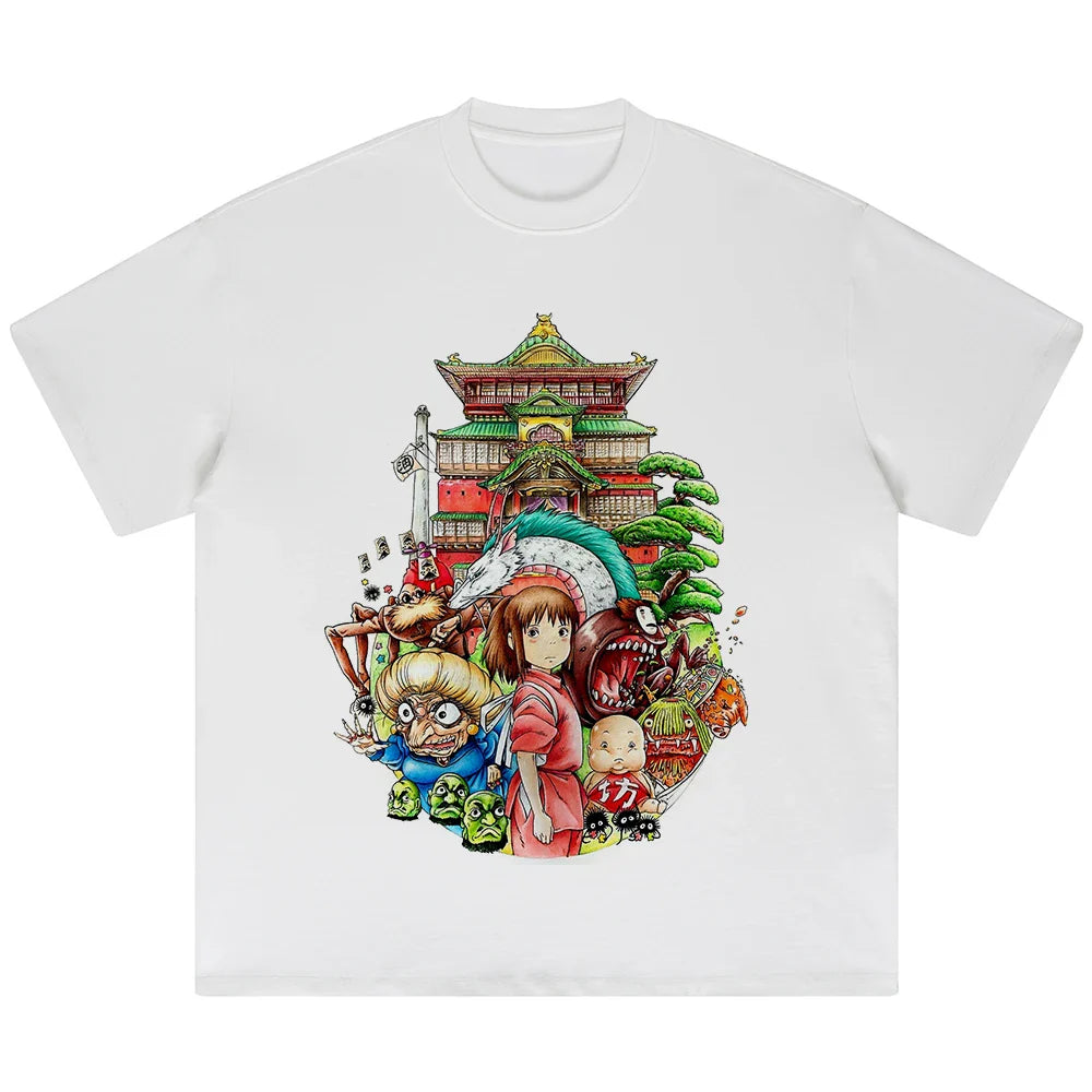 Spirited Away Chihiro's Tale Oversized Graphic T-Shirt