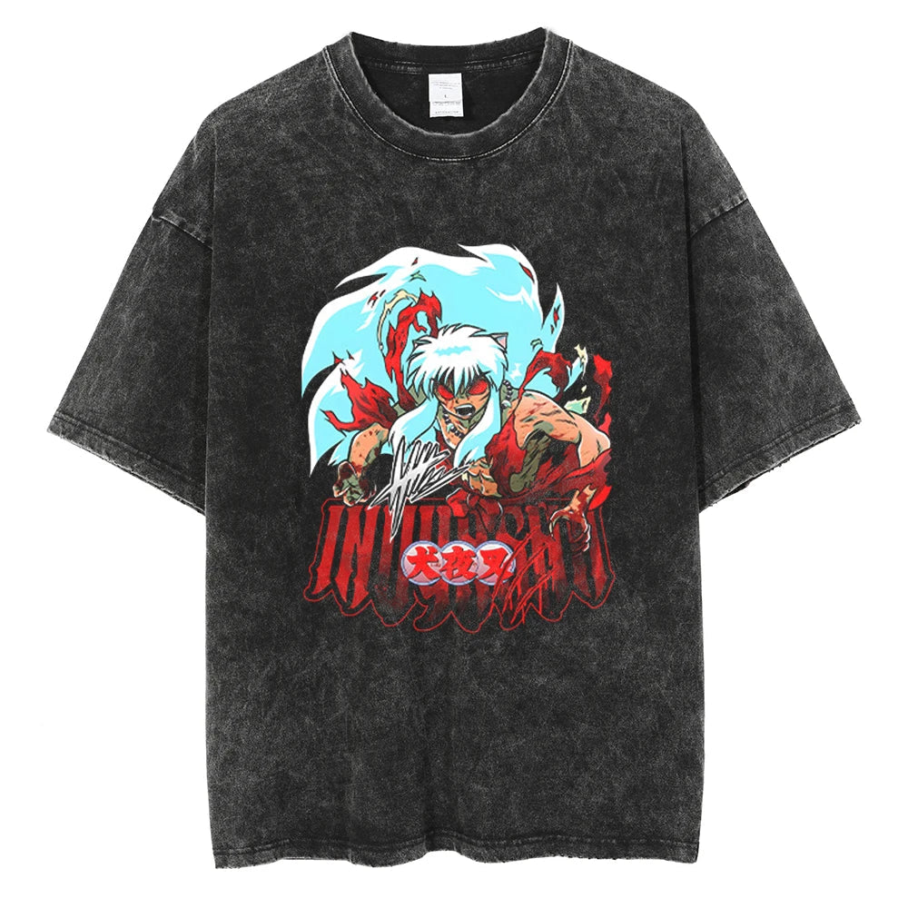 Inuyasha Demon's Fang Oversized Vintage T-Shirt