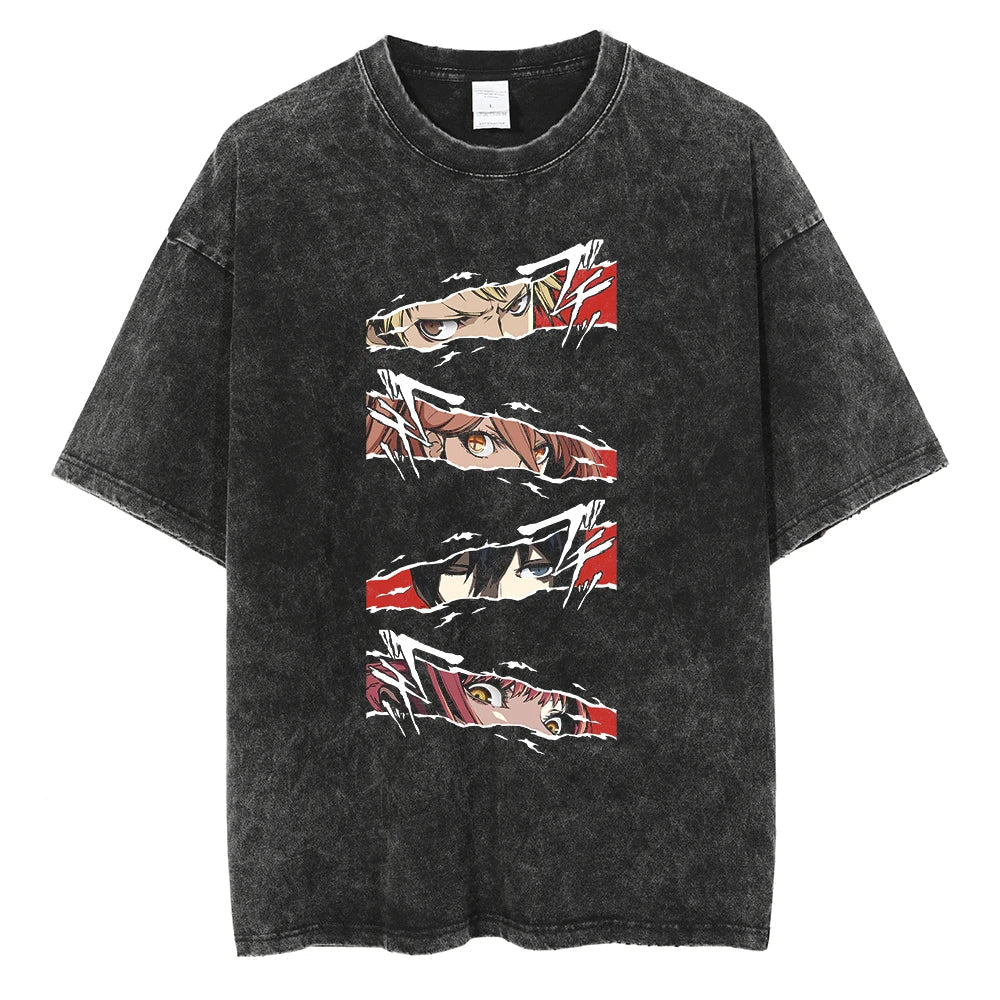 Chainsaw Man Denji's Devil-Hunting Gang Vintage T-Shirt