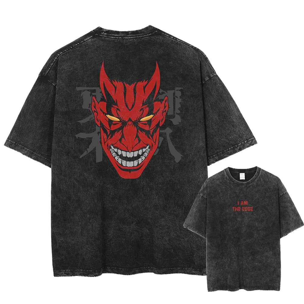 Bleach Kenpachi's Fury Oversized Vintage T-Shirt