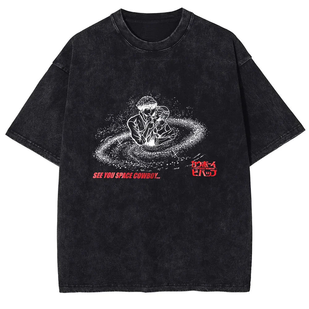 Cowboy Bebop Duo's Tale Oversized Vintage T-Shirt