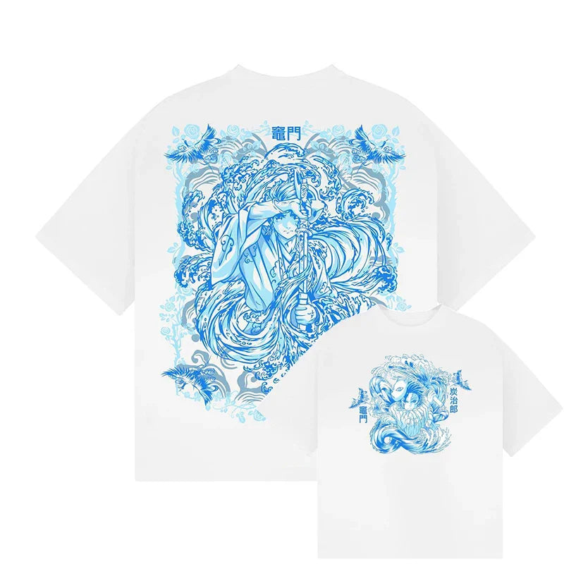 Demon Slayer Tanjiro's Power Oversized Vintage T-Shirt
