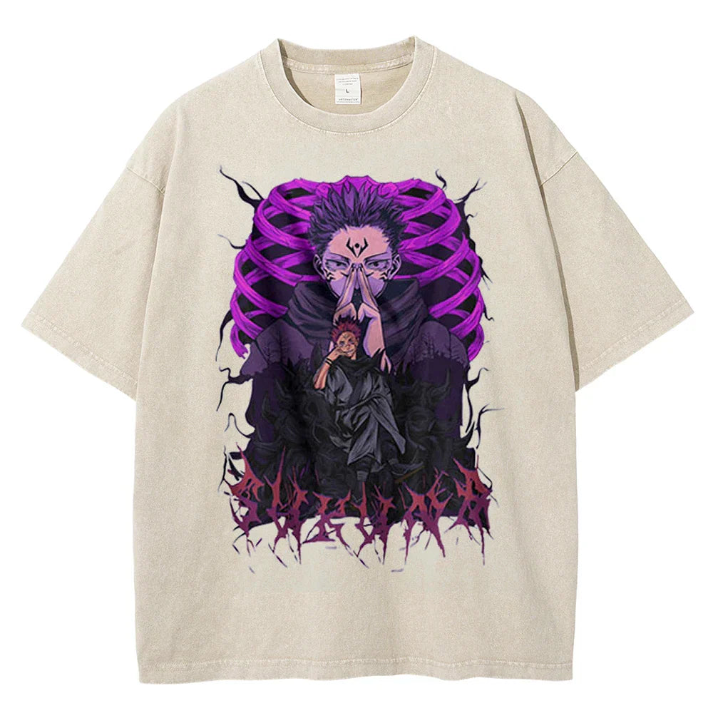 Jujutsu Kaisen Sukuna Demonic Terror Vintage T-Shirt