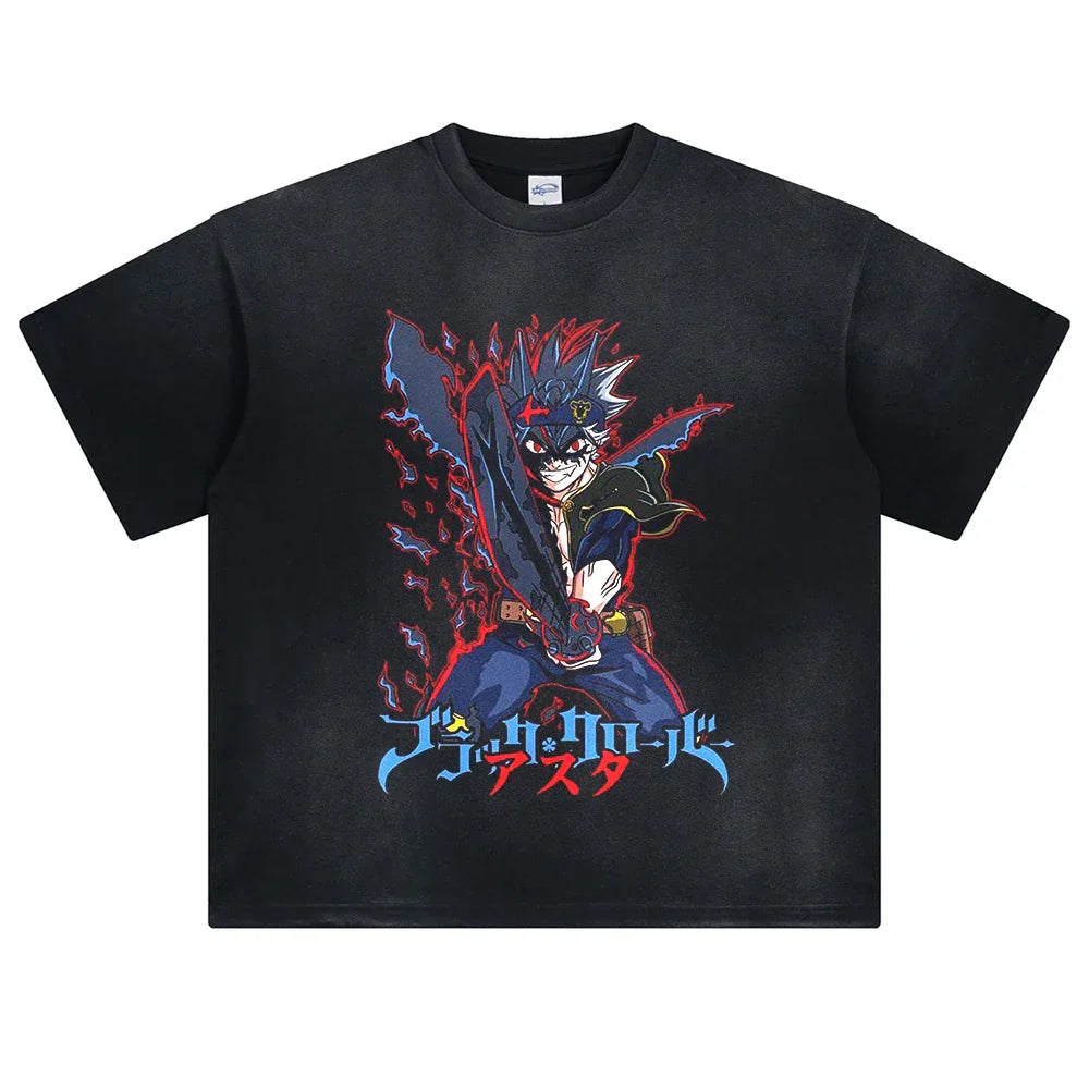 Black Clover Asta's Magic Oversized Vintage T-Shirt