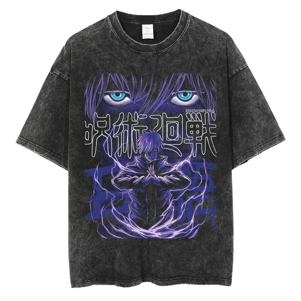 Jujutsu Kaisen Gojo Satoru Hollow Purple Vintage T-Shirt