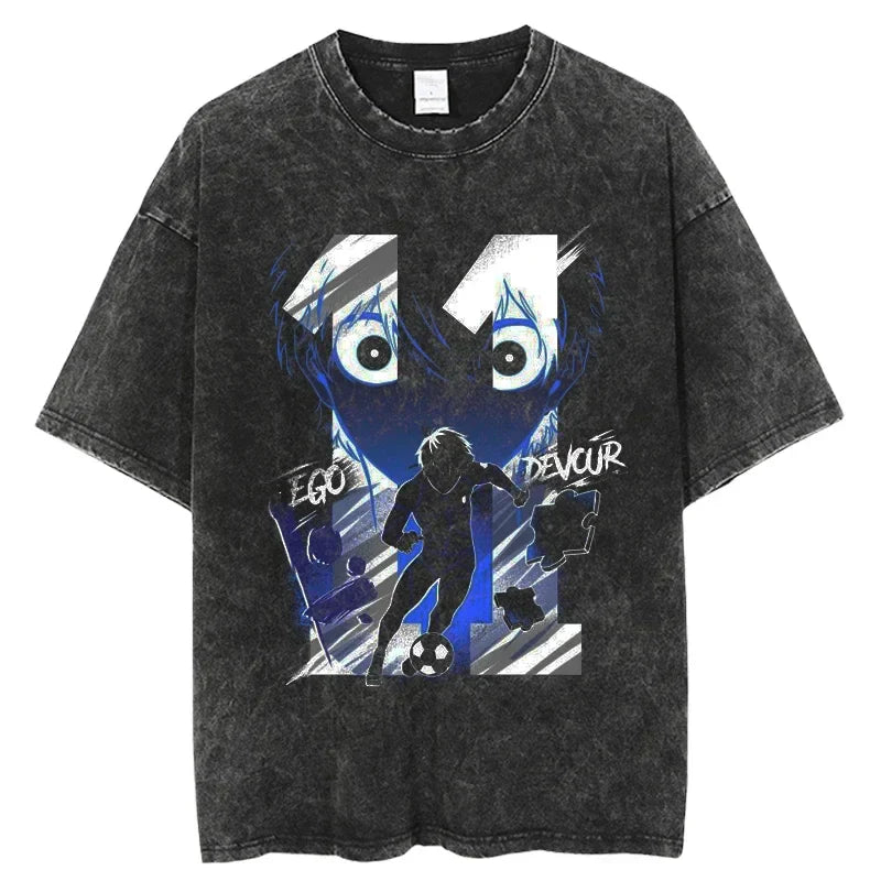 Blue Lock Isagi Ego Devour Oversized Vintage T-Shirt