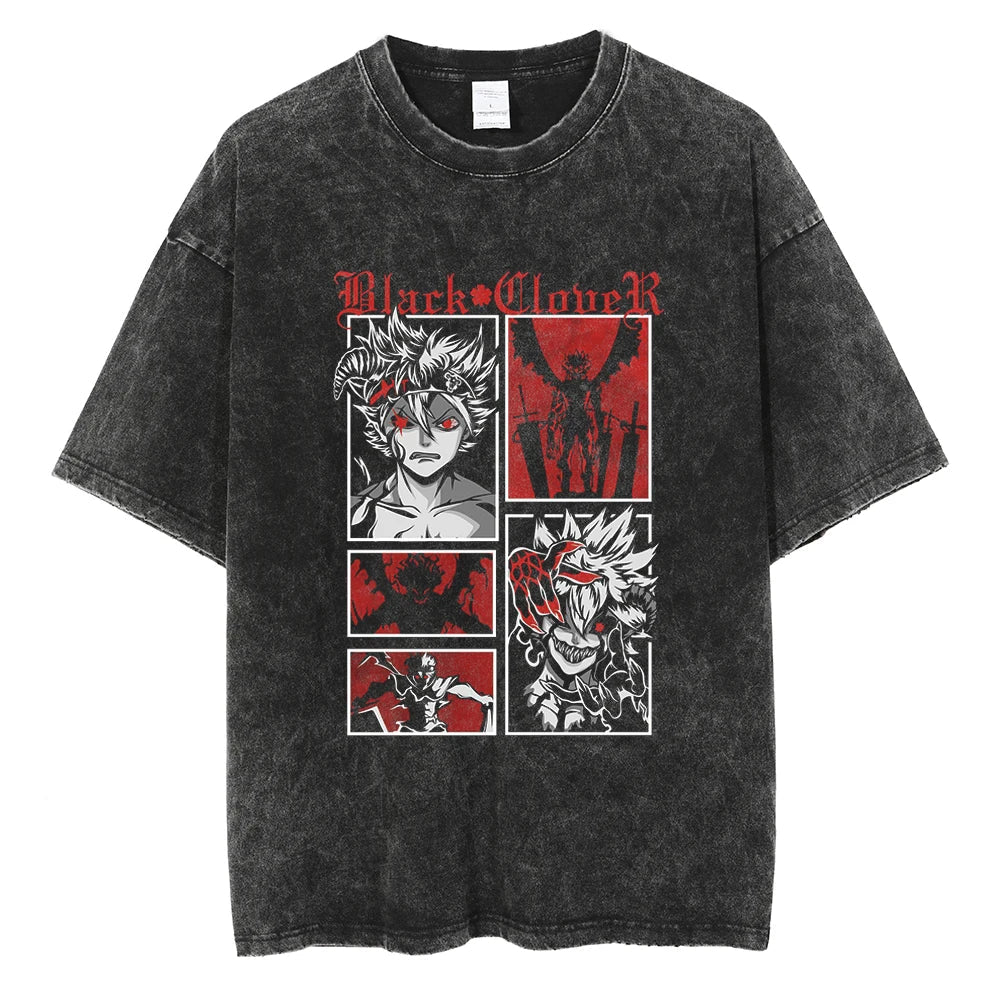 Black Clover Asta's Magic Oversized Vintage T-Shirt