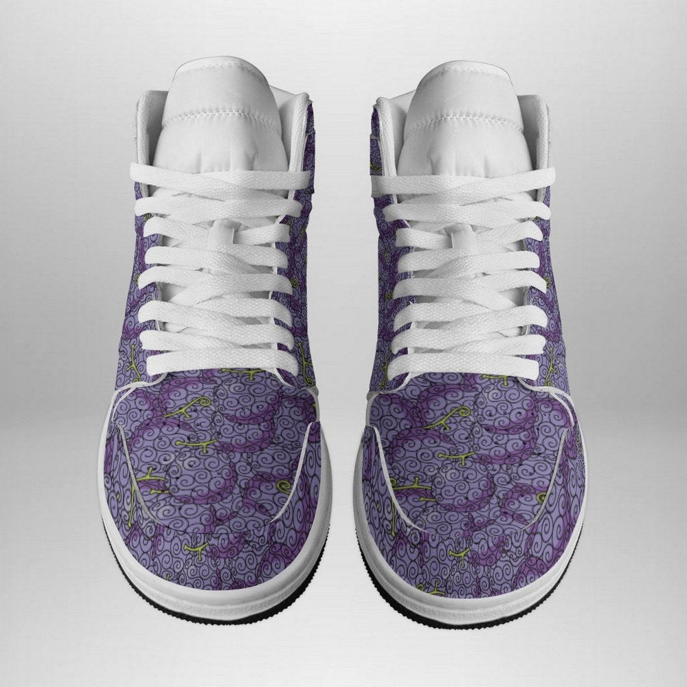 Gomu Gomu No Mi Pattern One Piece AJ1 Shoes