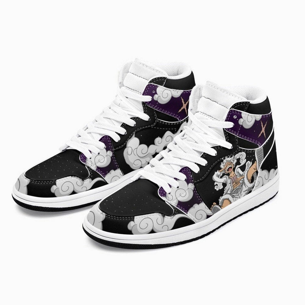 Luffy White Gear 5 One Piece AJ1 Shoes
